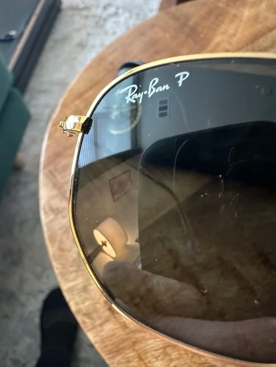 Ray Ban Titanium Polarized Hexagonal Sunglasses RB8148 921658 51-21 - Picture 9 of 10